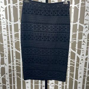 Velvet Burnout Pencil Skirt size M
